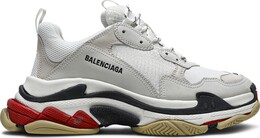 Кроссовки Balenciaga Triple S Sneaker White Black Red, белый 533882 w09e1 9000 | white