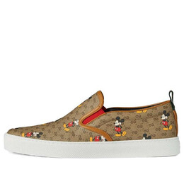 Кроссовки disney x gg supreme slip-on 'mickey mouse' Gucci, коричневый 603689-hwu10-8492 | brown