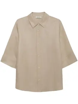 ANINE BING: Бежевая рубашка 