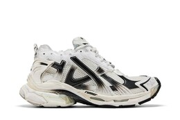 Кроссовки Balenciaga Runner Sneaker Gradient - White Black, белый 772774 wrung 9010 | gradient - white black
