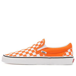 Кроссовки classic slip-on 'orange tiger checkerboard' Vans, оранжевый vn000xg8azz | orange/white