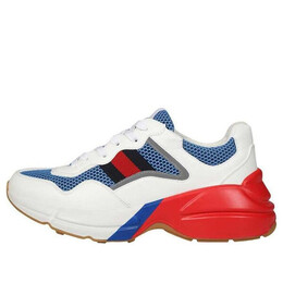 Кроссовки rhyton 'white blue red reflective' Gucci, белый 643491-2h040-9145 | white/red/blue
