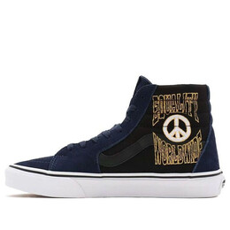 Кроссовки take a stand sk8-hi high-top sneakers blue/black Vans, синий vn0a32qg9yj | blue/black/yellow