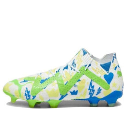 Кроссовки future ultimate fg ag x neymar jr. 'instituto pack' Puma, белый 107610-01 | white/racing blue/lemon meringue/parakeet green