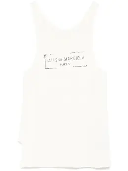 Maison Margiela: Майка с принтом 