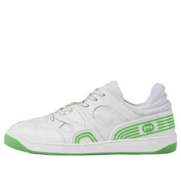 Кроссовки basket low 'white demetra green' Gucci, белый 698785-2shg0-9089 | white/demetra/green