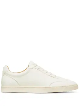 Brunello Cucinelli logo-print leather sneakers 23690021