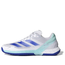 Кроссовки defiant speed 2 tennis 'white lucid blue aqua' Adidas, белый if9141 | cloud white/lucid blue/semi flash aqua