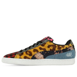 Кроссовки court culture sneakers black/white/yellow/red/blue Puma, черный 367984-01 | black/white/yellow/red/blue