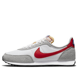 Кроссовки waffle trainer 2 'white light smoke grey gym red' Nike, серый dj6054-101 | grey/red
