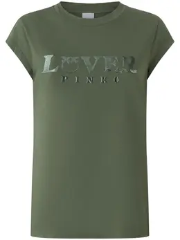 PINKO: Зелёная футболка 