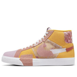 Кроссовки zoom blazer mid premium sb 'paisley pack - sanded gold' Nike, розовый dm0859-700 | pink/yellow