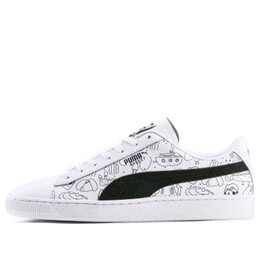 Кроссовки tyakasha x basket 'white' Puma, белый 370125-01 | white/black