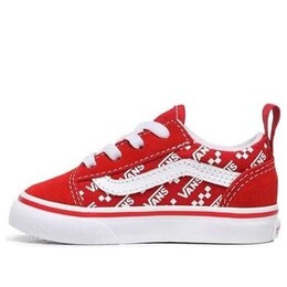 Кроссовки logo repeat elastic lace old skool red Vans, красный vn0a4tzow35 | red