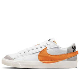 Кроссовки blazer low '77 jumbo 'white alpha orange' Nike, белый dn2158-100 | white/orange/gray