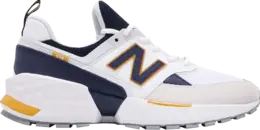 Кроссовки New Balance 574, белый/темно-синий/желтый ms574eddd | white
