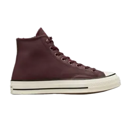 Кроссовки Converse Chuck 70 High Distressed Leather - Bloodstone, красный a09444c | distressed leather - bloodstone