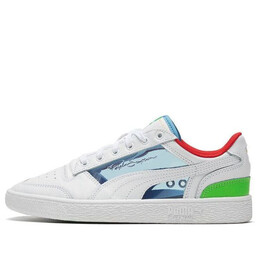 Кроссовки ralph sampson lo glass 'white/blue/green' Puma, белый 371986-02 | whitesky/blue/fluorescent green