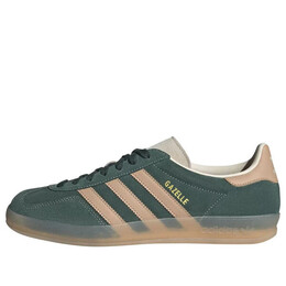 Кроссовки gazelle indoor 'shadow green warm sandstone' Adidas, зеленый jh5402 | shadow green/warm sandstone/wonder white