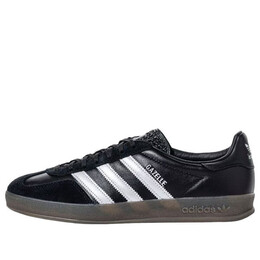 Кроссовки gazelle indoor 'black matte silver gum' Adidas, черный jh8837 | core black/matte silver/gum