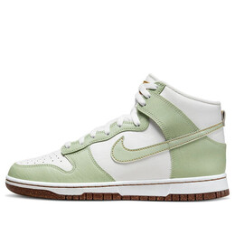 Кроссовки dunk high se 'inspected by swoosh' Nike, мультиколор dq7680-300 | honeydew/honeydew-summit white