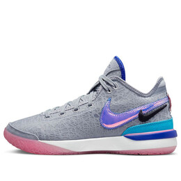 Кроссовки zoom lebron nxxt gen 'wolf grey' Nike, серый dr8788-002 | wolf grey/pink spell-hyper royal-blue lightning-photon dust-black