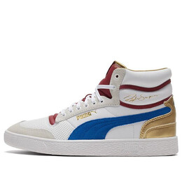 Кроссовки ralph sampson mid 'royal - white red dahlia' Puma, белый 374150-01 | white/lapis blue/red dahlia