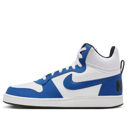 Кроссовки court borough mid 'white blue' Nike, белый 838938-102 | white/blue