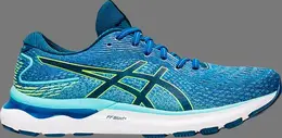Кроссовки gel nimbus 24 'lake drive hazard green' Asics, синий 1011b359 400 | blue
