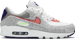 Кроссовки Nike Air Max 90 'Recycled Jerseys Pack', белый ct1684 100 | white