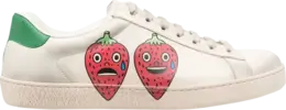 Кроссовки Pablo Delcielo x Gucci New Ace Strawberry, кремовый 699290 ayo10 9660 | strawberry