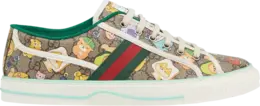 Кроссовки Pikarar x Gucci Tennis 1977 'GG Animal Print', коричневый 737517 faboq 8941 | brown
