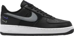 Nike Кроссовки Air Force 1 '07 'Double Swoosh - Black Racer Blue', черный fd0666 001 | black
