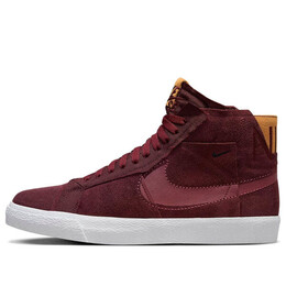 Кроссовки zoom blazer mid premium sb 'maroon patchwork' Nike, бордовый dv7898-600 | night maroon/night maroon/white/rosewood
