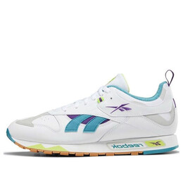 Кроссовки classic leather rc 1.0 'white regal purple' Reebok, белый dv8299 | white/gray/green