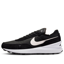 Кроссовки waffle one leather 'black white' Nike, черный dx9428-001 | black