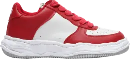 Кроссовки Maison Mihara Yasuhiro Wayne OG Sole Leather Low 'Red White', красный a08fw706 red wht | red