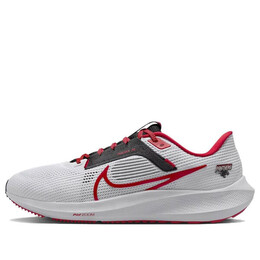 Кроссовки air zoom pegasus 40 'clark atlanta' Nike, белый dz5949-100 | white/black/night silver/team scarlet