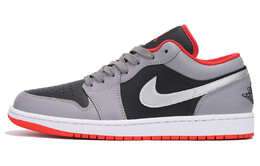 Баскетбольные кроссовки Air 1 Vintage Men Low-Touch Black Grey Red Jordan 553558-060(team59-男款黑红) | black gray red