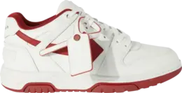 Кроссовки Off-White Out of Office 'White Burgundy', белый omia189f23lea002 0129 | white
