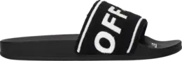 Кроссовки Off-White Towel Embroidery Slider 'Black', черный omic001s22mat003 1001 | black