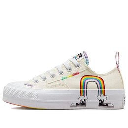 Кроссовки chuck taylor all star lift platform low 'pride' Converse, белый a02264c | creamwhite