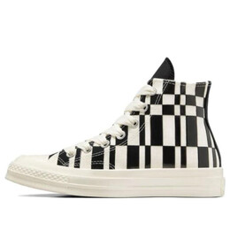 Кроссовки chuck 70 high 'checkered prints' Converse, черный a08764c | black/beige