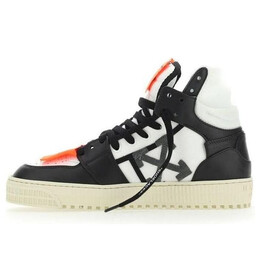 Кроссовки off court 3.0 leather canvas 'black white orange' Off-White, черный omia065s23lea0010110 | black/white/orange
