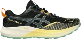 Asics Кроссовки Fuji Lite 4 'Black Bright Yellow', черный 1011b698 002 | black