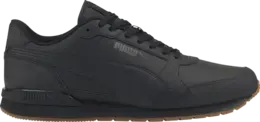 Puma Кроссовки ST Runner v3 Leather 'Black Gum', черный 384855 04 | black
