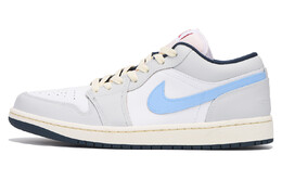 Баскетбольные кроссовки Air 1 Vintage Men Low-Top White/Blue Jordan hm3711-144(team59-男款白蓝二) | sky blue