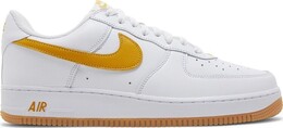 Nike Кроссовки Air Force 1 Low 'Color of the Month - White University Gold', белый fd7039 100 | white