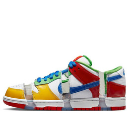 Кроссовки sb dunk low 'sandy bodecker' Nike, белый fd8777-100 | white/yellow/blue