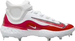 Nike Кроссовки Alpha Huarache Elite 4 Mid 'White University Red', белый fd2744 105 | white